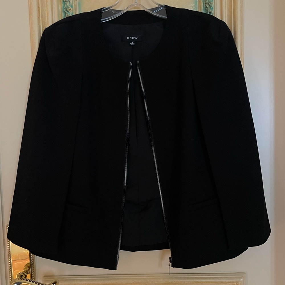 Black Cape Jacket - image 3